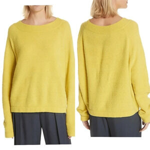 Sold PVINCE MERINO WOOL BLEND KNIT SWEATER IN ZEST
